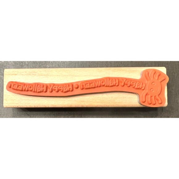 Hero Arts Crafts "Happy Halloween" Rubber Stamp F5077 - Picture 2 of 4